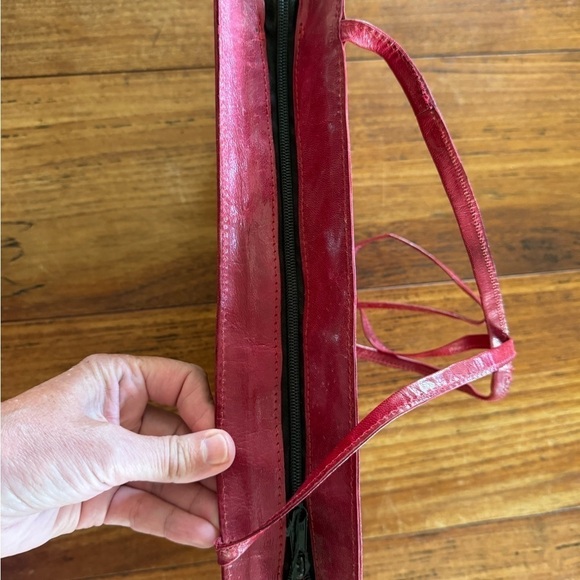 Vintage Genuine Leather Animal Long Strap Made in India Purse - Picture 10 of 13